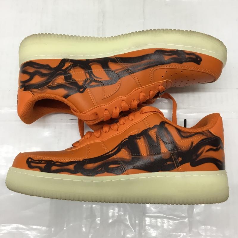 ナイキ NIKE スニーカー スニーカー CU8067-800 AIR FORCE 1 07 SKELETON QS 26.5cm 箱有 26.5cm ロゴ、文字 橙 / オレンジ / X 黒 / ブラック /  メンズ USED 古着 中古 10107845