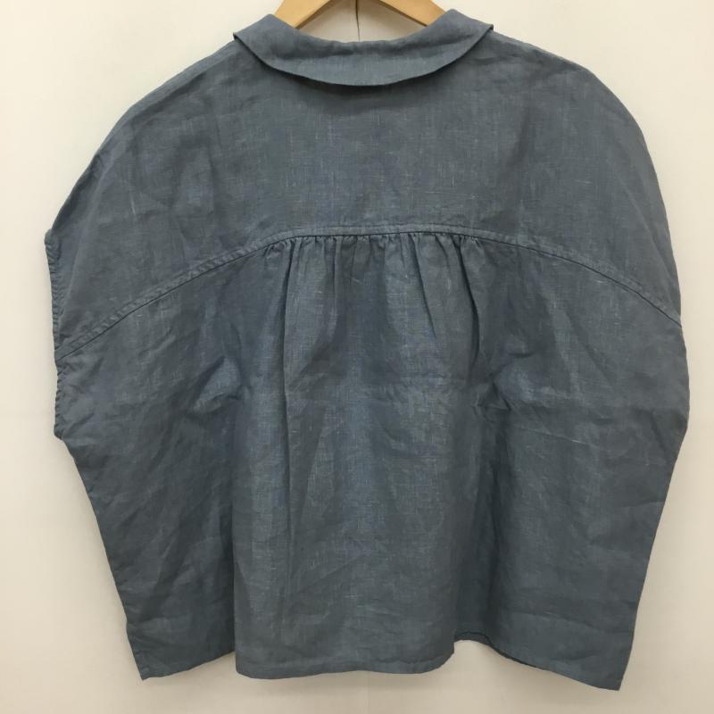 オーシバル ORCIVAL シャツ、ブラウス 半袖 1 ロゴ、文字 青 / ブルー /  レディース USED 古着 中古 10133777