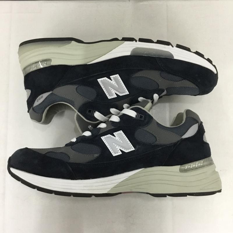 ニューバランス New Balance スニーカー スニーカー U992NY 29cm 箱有 29.0cm ロゴ、文字 紺 / ネイビー / X 灰 / グレー /  メンズ USED 古着 中古 10142064