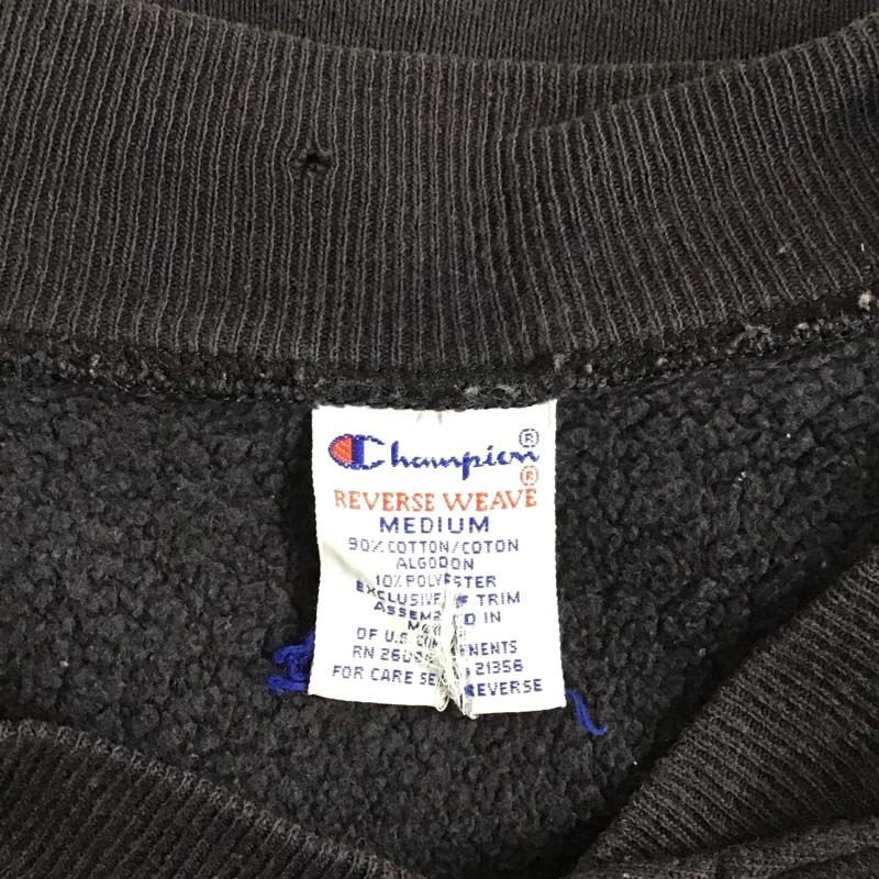 チャンピオン Champion ジャケット、上着 ジャケット、ブレザー スウェットジャケット ノーカラー 前ボタン 90s usa製 スナップボタン M ロゴ、文字 紺 / ネイビー /  メンズ USED 古着 中古 10131280