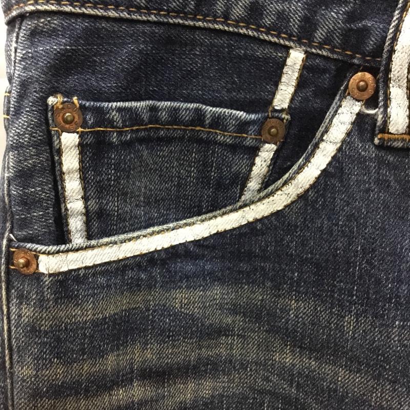 リーバイストラウスアンドコー Levi Strauss & co. パンツ デニム、ジーンズ デニムパンツ ストレートパンツ ワイドパンツ カジュアルパンツ 33インチ プリント インディゴ / インディゴ /  メンズ USED 古着 中古 10114135