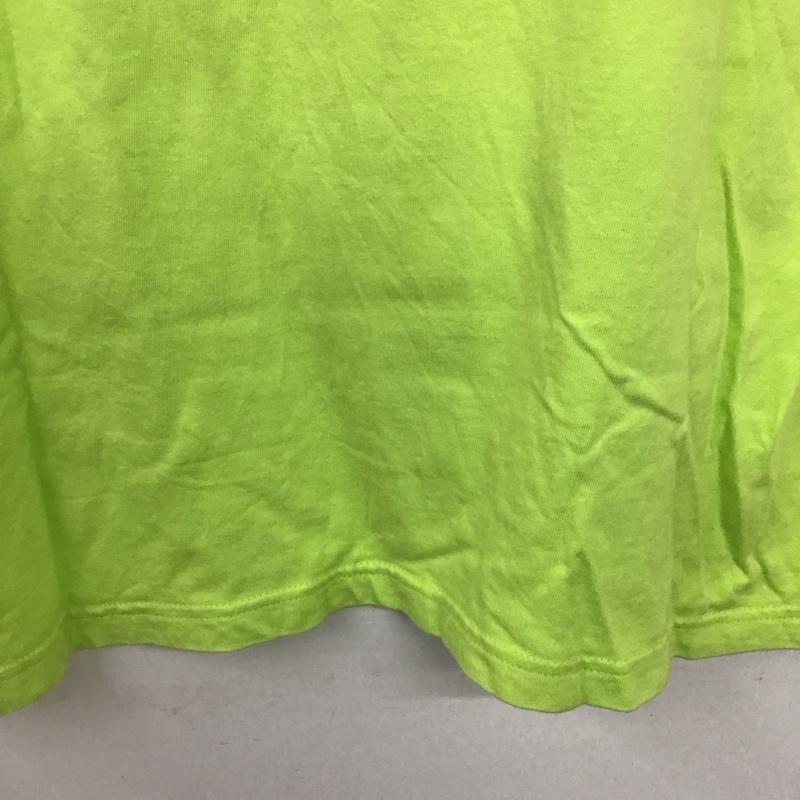 アンドサンズ ANDSUNS Tシャツ 半袖 半袖カットソー プリントTシャツ クルーネックカットソー L プリント 黄緑 / イエローグリーン /  メンズ USED 古着 中古 10149931
