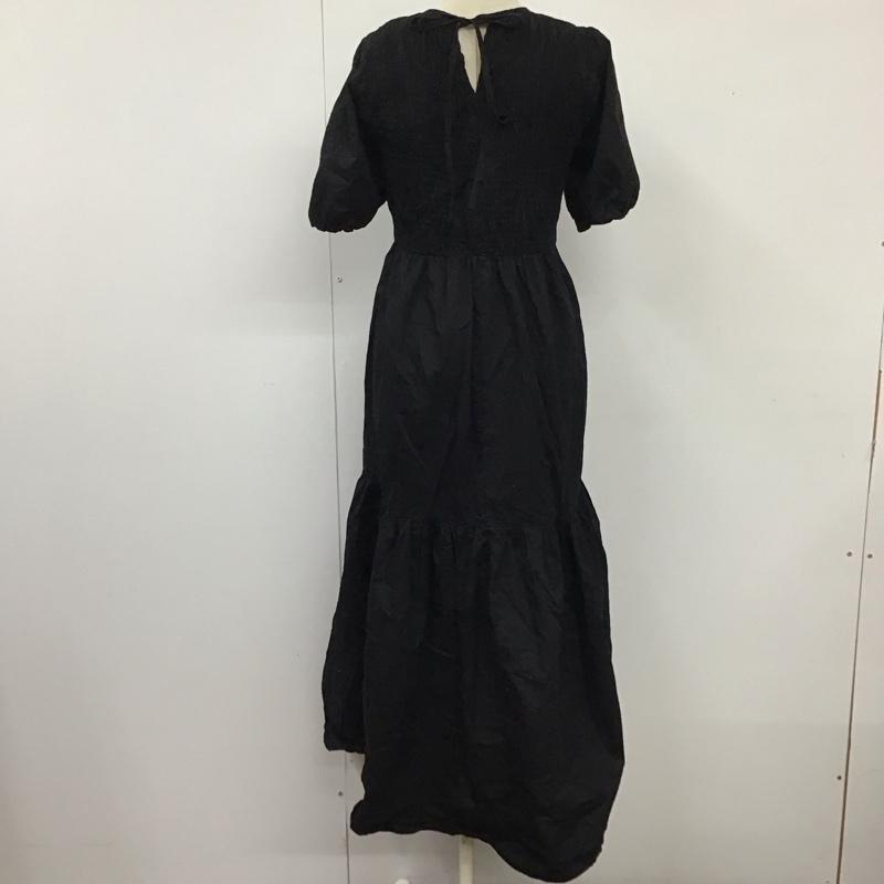 ザラ ZARA ワンピース ロングスカート S 無地 黒 / ブラック /  レディース USED 古着 中古 10121417