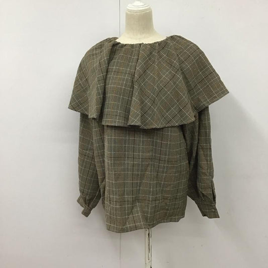 ジーナシス JEANASIS シャツ、ブラウス 長袖 FREE チェック マルチカラー / マルチカラー /  レディース USED 古着 中古 10128441