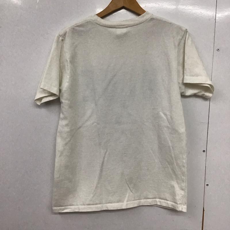 ブルーブルー BLUE BLUE Tシャツ 半袖 半袖カットソー プリントTシャツ クルーネックカットソー M ロゴ、文字 白 / ホワイト /  メンズ USED 古着 中古 10149575