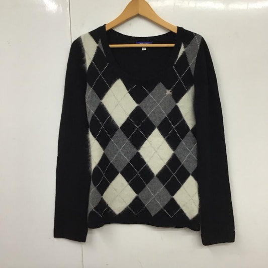 バーバリーロンドン Burberry London ニット、セーター 長袖 長袖ニットカットソー ニット セーター クルーネックニット 38 ロゴ、文字 マルチカラー / マルチカラー /  レディース USED 古着 中古 10117885
