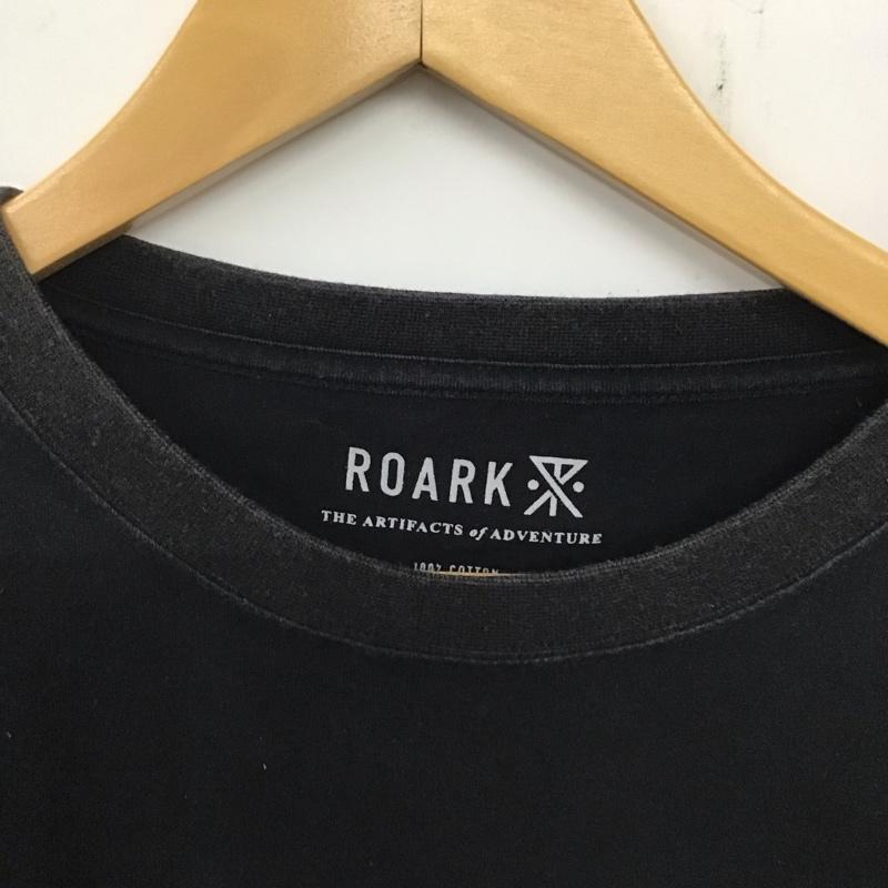 ロアーク リバイバル ROARK REVIVAL カットソー 長袖 長袖カットソー プリントカットソー クルーネック M ロゴ、文字 黒 / ブラック /  メンズ USED 古着 中古 10137284
