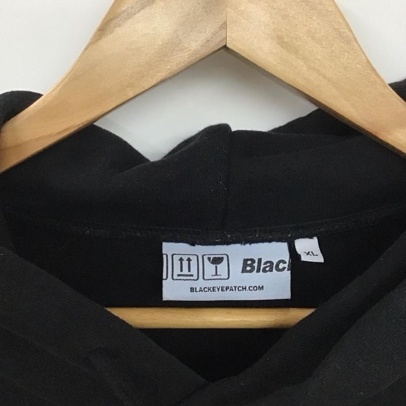 ブラックアイパッチ Black eye patch パーカー 長袖 長袖パーカー プルオーバーパーカー スウェット XL ロゴ、文字 黒 / ブラック /  メンズ USED 古着 中古 10143363
