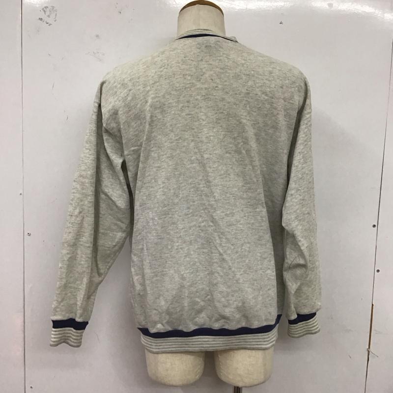 ジェーイーモーガン JEMORGAN トレーナー 長袖 長袖トレーナー スウェット クルーネック リブスウェットカットソー 90s 無地 灰 / グレー /  メンズ USED 古着 中古 10124494