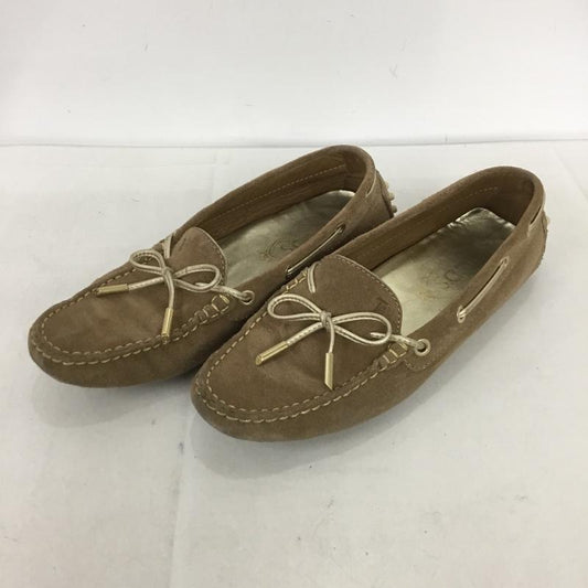 トッズ TOD S カジュアルシューズ カジュアルシューズ ドライビングシューズ 38 無地 ベージュ / ベージュ /  レディース USED 古着 中古 10133899
