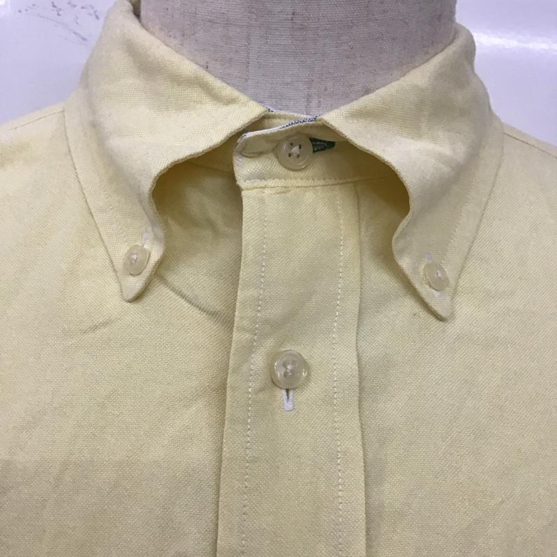 トミーヒルフィガー TOMMY HILFIGER シャツ、ブラウス 長袖 長袖シャツ カラーシャツ ポケットシャツ 長袖カットソー XL ロゴ、文字 黄 / イエロー /  メンズ USED 古着 中古 10113002