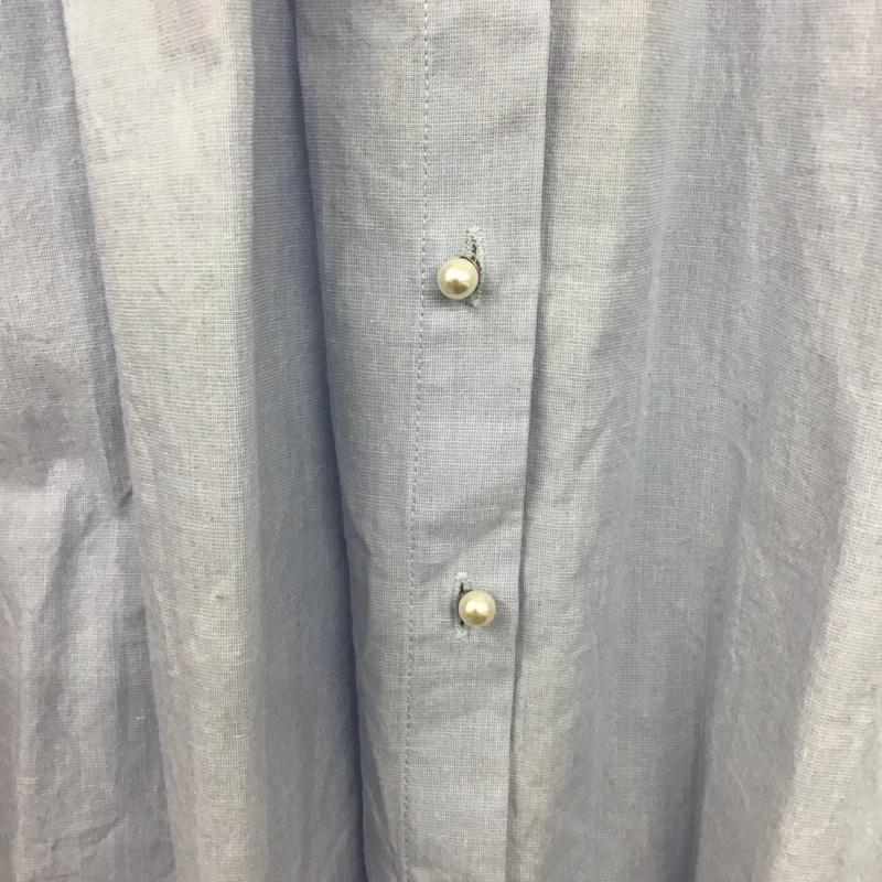 ザラ ZARA シャツ、ブラウス 長袖 S 無地 水色 / ライトブルー /  レディース USED 古着 中古 10151197