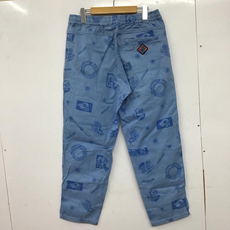 サンタクルーズ SANTA CRUZ パンツ ワークパンツ、ペインターパンツ M プリント 水色 / ライトブルー /  メンズ USED 古着 中古 10144873