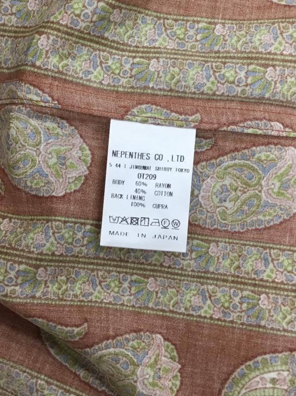 ニードルス Needles シャツ、ブラウス 長袖 Needles Classic shirt OT209 M 総柄 茶 / ブラウン /  メンズ USED 古着 中古 10127168