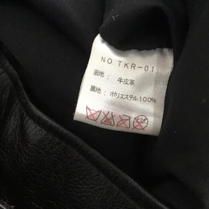 古着 USED ジャケット、上着 ジャンパー、ブルゾン レザージャケット ジップアップジャケット アウター 古着 無地 黒 / ブラック /  メンズ USED 古着 中古 10139657