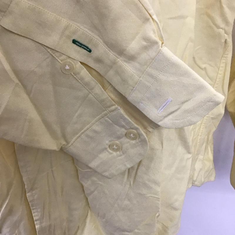 トミーヒルフィガー TOMMY HILFIGER シャツ、ブラウス 長袖 長袖シャツ カラーシャツ ポケットシャツ 長袖カットソー XL ロゴ、文字 黄 / イエロー /  メンズ USED 古着 中古 10113002