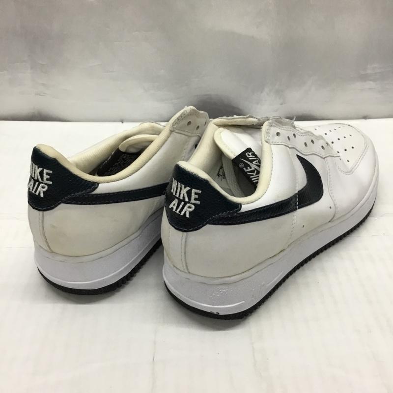 ナイキ NIKE スニーカー スニーカー 630033 146 00 AIR FORCE 1 SC 1996年製 スネークスキン 箱有 26.0cm ロゴ、文字 白 / ホワイト / X 紺 / ネイビー /  メンズ USED 古着 中古 10120560