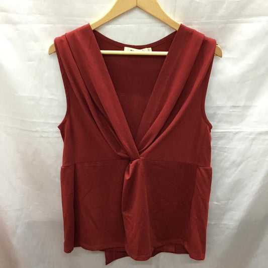 マウジー MOUSSY トップス トップス 010AAH80-5650 フロントツイストトップ ノースリーブ FREE 無地 ボルドー / ボルドー /  レディース USED 古着 中古 10118164