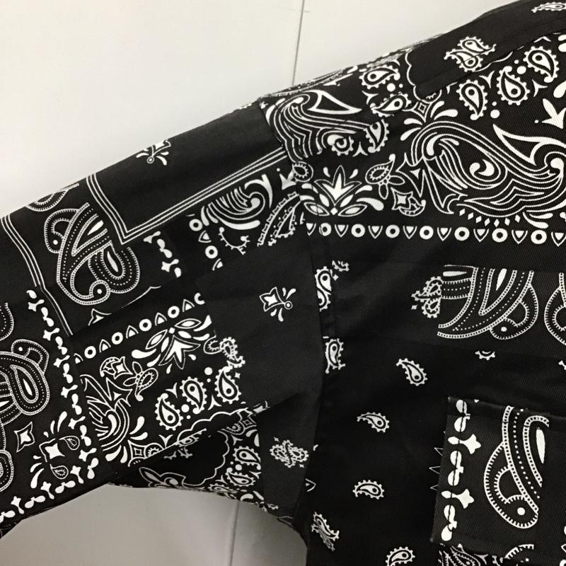 フリークスストア FREAK S STORE シャツ、ブラウス 長袖 203-1014 長袖シャツ カラーシャツ カジュアルシャツ S 総柄 X バンダナ柄 黒 / ブラック / X 白 / ホワイト /  メンズ USED 古着 中古 10107222