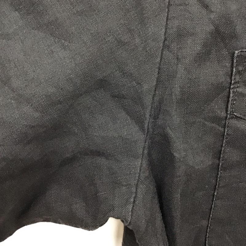 古着 USED シャツ、ブラウス 半袖 半袖シャツ 無地シャツ ポケットシャツ キューバシャツ M 無地 黒 / ブラック /  メンズ USED 古着 中古 10130587