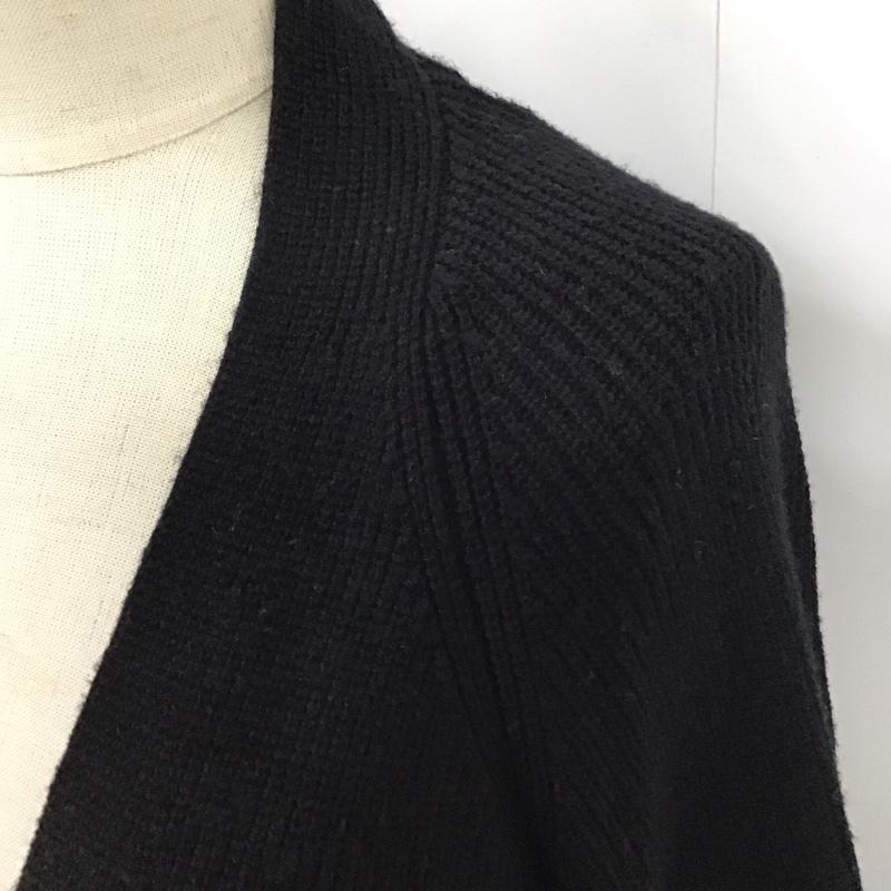ザラ ZARA カーディガン 長袖 ガウン S 無地 黒 / ブラック /  レディース USED 古着 中古 10118503