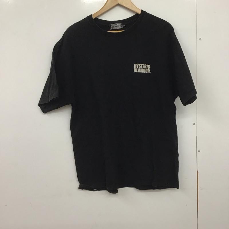 ヒステリックグラマー HYSTERIC GLAMOUR Tシャツ 半袖 半袖カットソー プリントTシャツ クルーネックカットソー XL プリント 黒 / ブラック /  メンズ USED 古着 中古 10146835