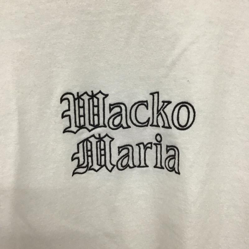 ワコマリア WACKO MARIA Tシャツ 長袖 24SS-WMT-LT01 LONG SLEEVE T-SHIRT L ロゴ、文字 X 刺繍 白 / ホワイト /  メンズ USED 古着 中古 10134811