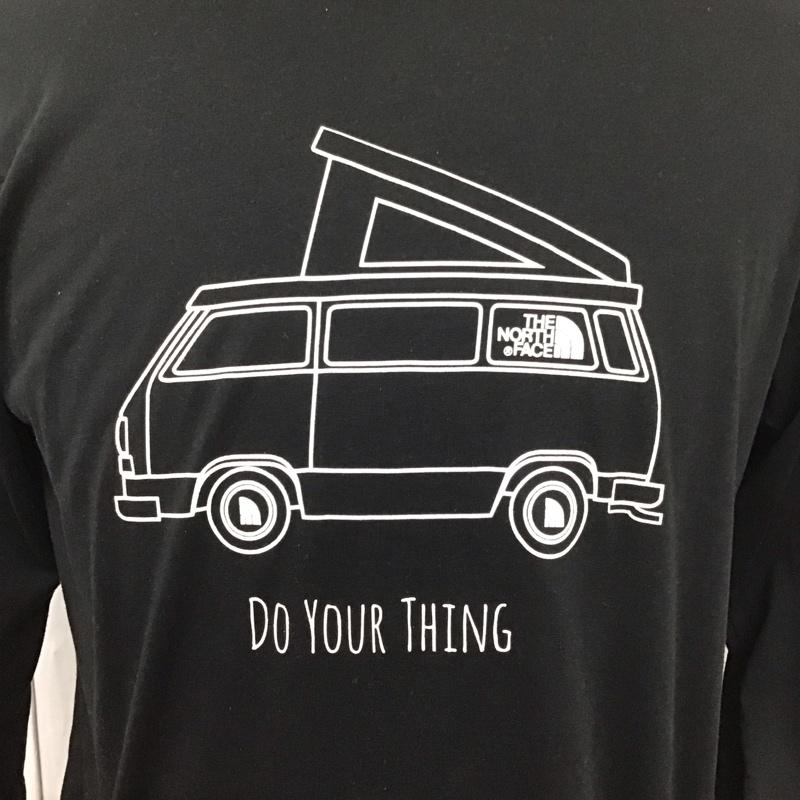 ザノースフェイス THE NORTH FACE Tシャツ 長袖 NT81632 アウトドア ロンT L プリント 黒 / ブラック /  メンズ USED 古着 中古 10115602