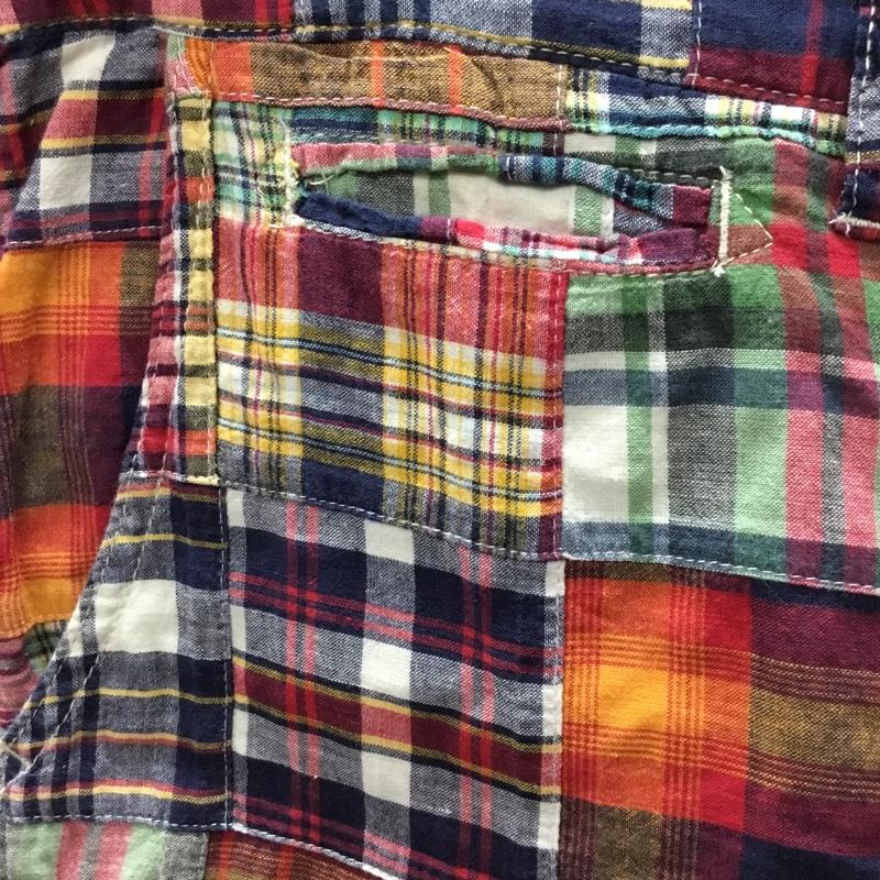 ビームス BEAMS パンツ ショートパンツ パッチワーク L チェック マルチカラー / マルチカラー /  メンズ USED 古着 中古 10110597