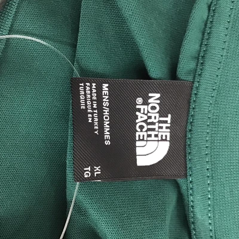 ザノースフェイス THE NORTH FACE Tシャツ 半袖 NF0A87NPA1B XL ロゴ、文字 X プリント 緑 / グリーン / X 紺 / ネイビー /  メンズ USED 古着 中古 10132522