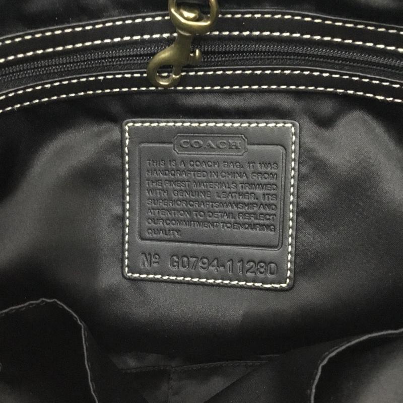 コーチ COACH トートバッグ トートバッグ 11280 シグネチャー 総柄 ベージュ / ベージュ / X 黒 / ブラック /  レディース USED 古着 中古 10109901