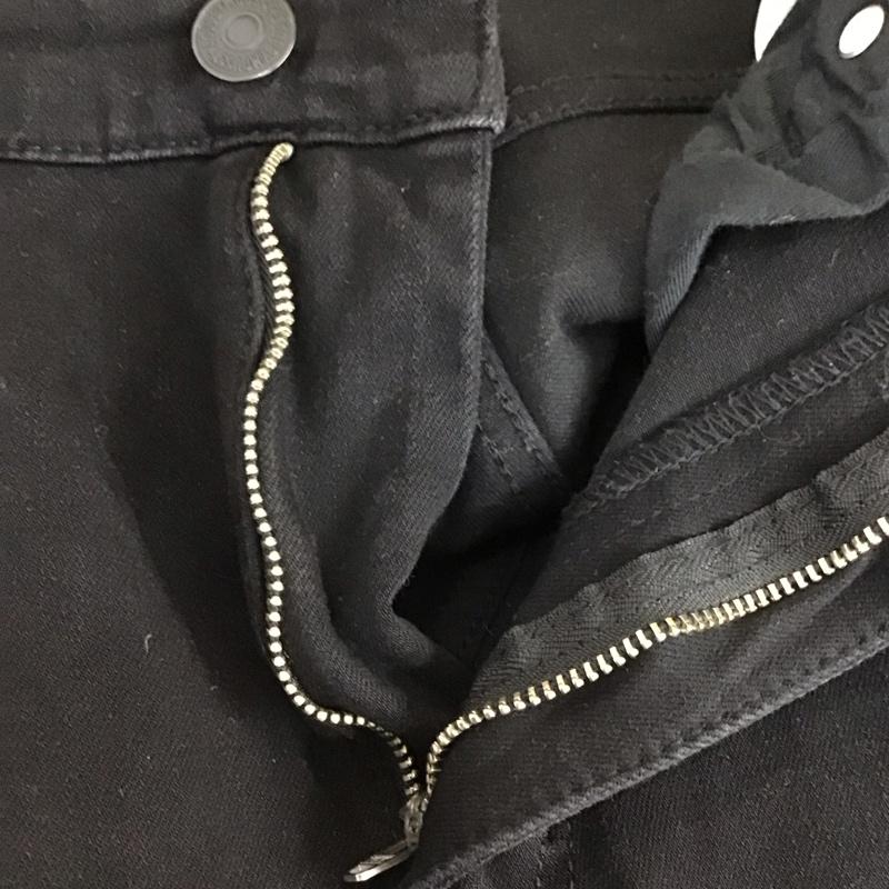 アズールバイマウジー AZUL BY MOUSSY パンツ デニム、ジーンズ 250gas12-039k フレアデニム ブラックデニムパンツ ストレッチパンツ M 無地 黒 / ブラック /  レディース USED 古着 中古 10114450