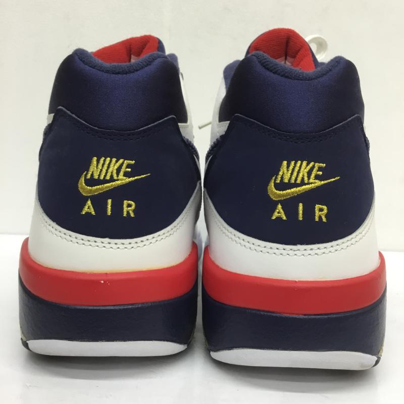 ナイキ NIKE スニーカー スニーカー AIR FORCE 180 OLYMPIC エアフォース 180 オリンピック 310095-100 28.0cm ロゴ、文字 白 / ホワイト / X 紺 / ネイビー /  メンズ USED 古着 中古 10107271