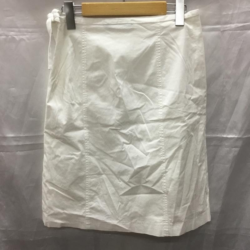 ラルフローレン RALPHLAUREN スカート ひざ丈スカート 7 無地 白 / ホワイト /  レディース USED 古着 中古 10110773