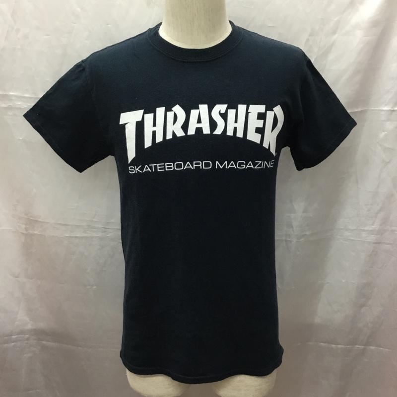スラッシャー THRASHER Tシャツ 半袖 S ロゴ、文字 紺 / ネイビー /  メンズ USED 古着 中古 10112734