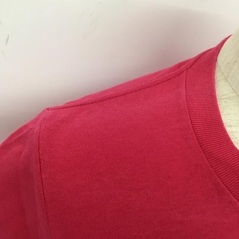 ホリスター Hollister Tシャツ 半袖 クルーネック プリント S ロゴ、文字 マゼンタ / マゼンタ /  メンズ USED 古着 中古 10106950