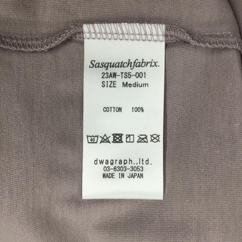 サスクワァッチファブリックス SASQUATCHfabrix. Tシャツ 半袖 23aw-ts5-001 TSHIRTGENERICCITY 半袖カットソー プリントTシャツ クルーネックカットソー M ロゴ、文字 紫 / パープル /  メンズ USED 古着 中古 10112330