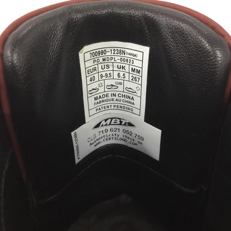 古着 USED ブーツ ショートブーツ MBT レースアップ UK6.5 US：9 ロゴ、文字 茶 / ブラウン /  メンズ USED 古着 中古 10143557