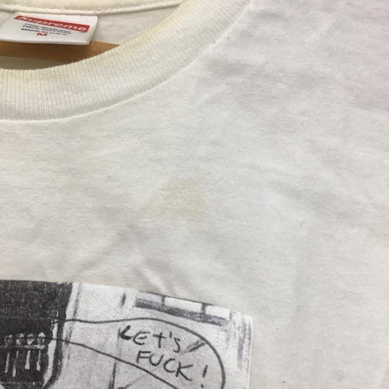 シュプリーム Supreme Tシャツ 半袖 Hiding from indians Tee Mike Kelley 18AW 18FW M プリント 白 / ホワイト /  メンズ USED 古着 中古 10144027