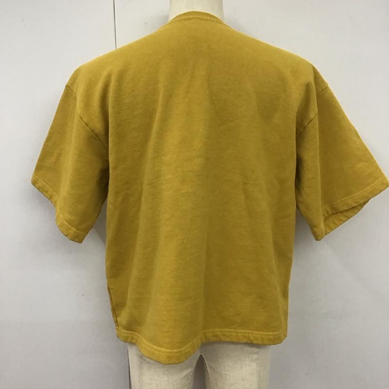 ロサンゼルスアパレル LOS ANGELES APPAREL カットソー 半袖 半袖カットソー プリントTシャツ クルーネックカットソー 無地 黄 / イエロー /  メンズ USED 古着 中古 10112978
