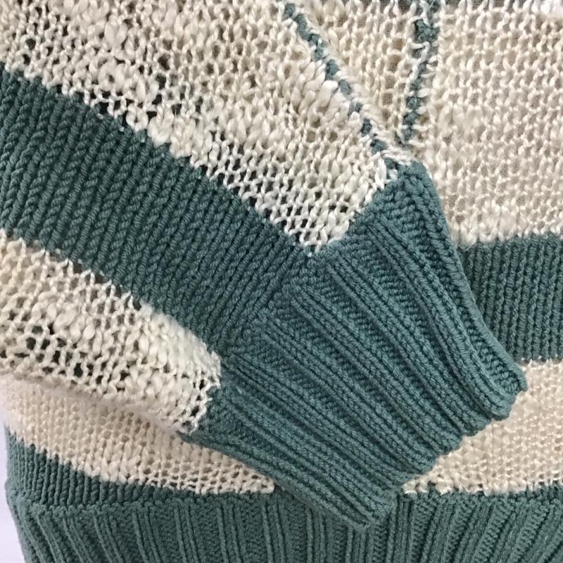 マウジー MOUSSY ニット、セーター 長袖 FREE ボーダー柄 マルチカラー / マルチカラー /  レディース USED 古着 中古 10121325