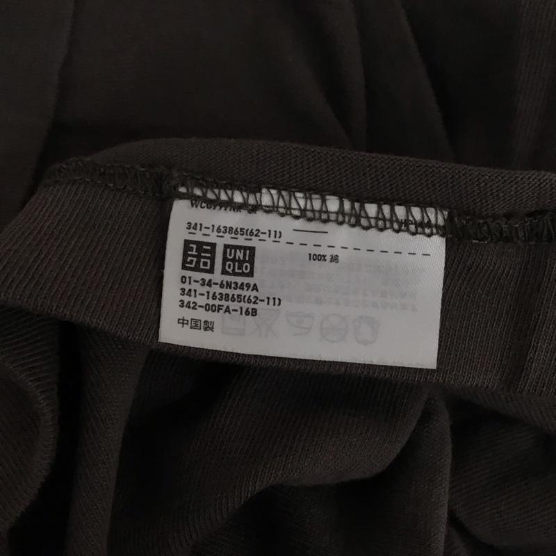 ユニクロ UNIQLO Tシャツ 半袖 341-163865 半袖カットソー プリントTシャツ クルーネック M プリント 黒 / ブラック /  メンズ USED 古着 中古 10130121