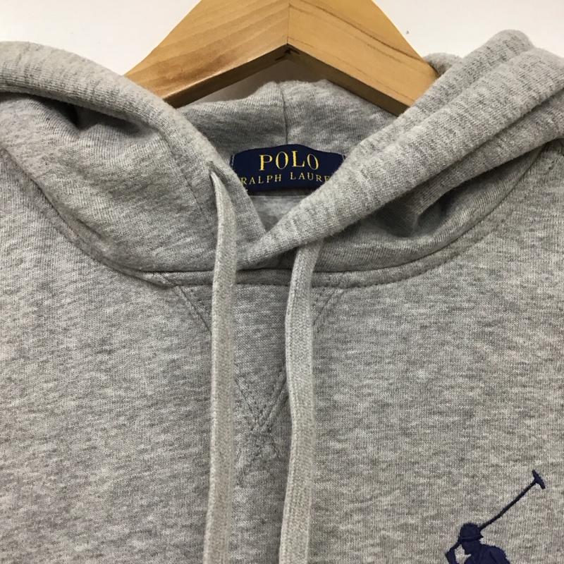 ポロラルフローレン POLO RALPH LAUREN パーカー 長袖 710585964001 長袖パーカー フード付きパーカー プリントスウェット トレーナー XS ロゴ、文字 灰 / グレー /  メンズ USED 古着 中古 10118602