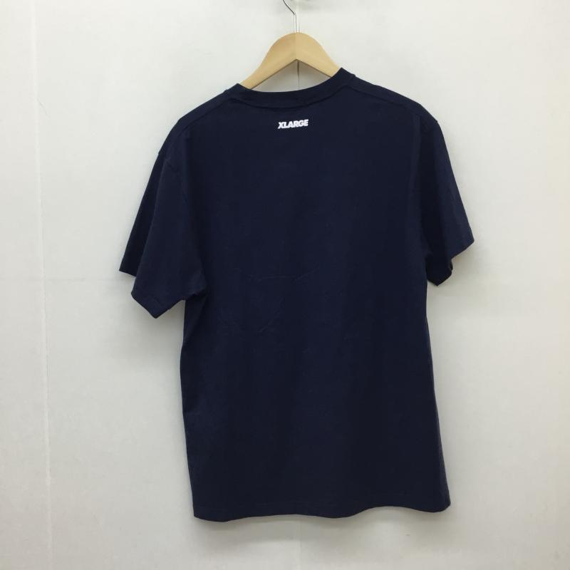 エクストララージ XLARGE Tシャツ 半袖 XLARGE×SHIRT KING PHADE XLARGE×SHIRT KING S/S TEE M プリント 紺 / ネイビー /  メンズ USED 古着 中古 10134507