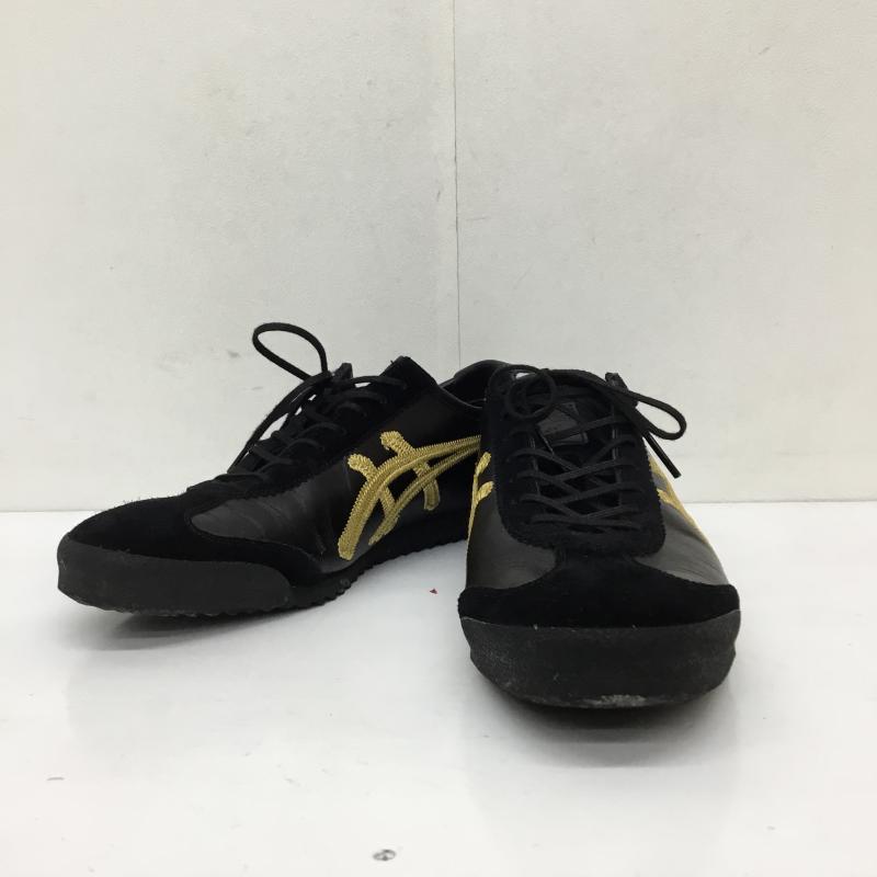 オニツカタイガー ONITSUKA TIGER スニーカー スニーカー 1181A605-001 Mexico 66 Deluxe Black/Gold 26.0cm ロゴ、文字 黒 / ブラック /  メンズ USED 古着 中古 10133948