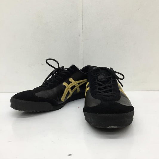オニツカタイガー ONITSUKA TIGER スニーカー スニーカー 1181A605-001 Mexico 66 Deluxe Black/Gold 26.0cm ロゴ、文字 黒 / ブラック /  メンズ USED 古着 中古 10133948