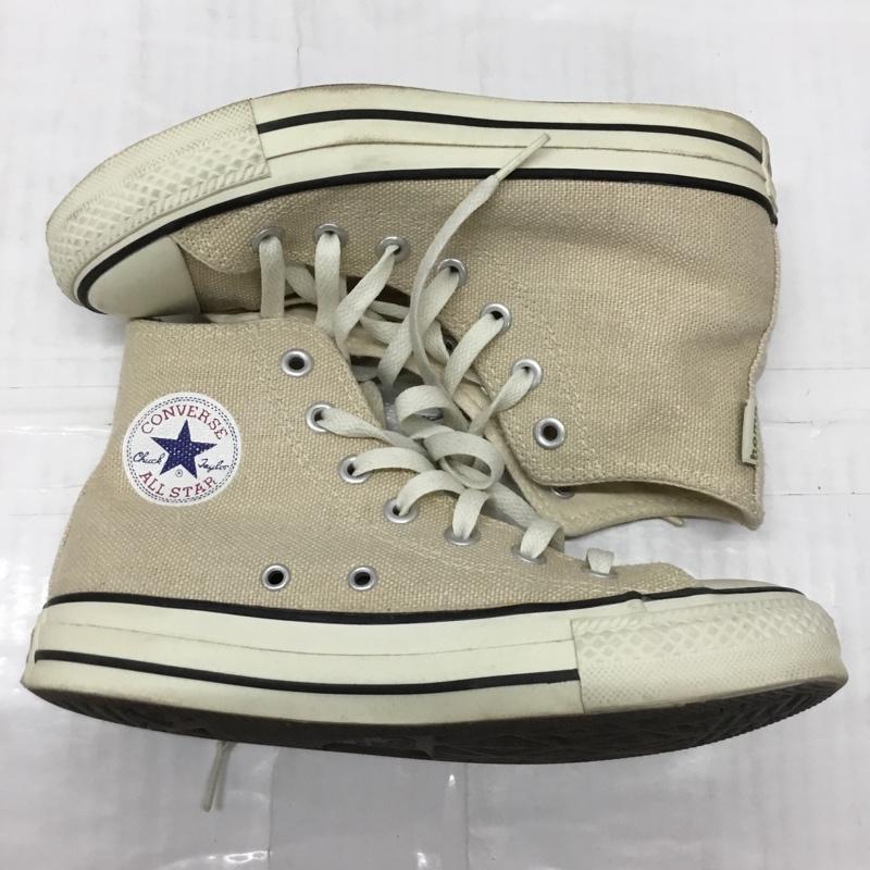 コンバース CONVERSE スニーカー スニーカー 1C298 HEMP HI ヘンプ 23cm 23.0cm ロゴ、文字 アイボリー / アイボリー /  レディース USED 古着 中古 10119081
