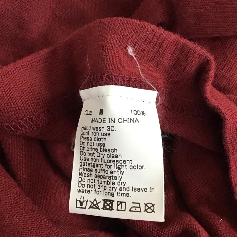 エフアールツー FR2 Tシャツ 半袖 半袖カットソー プリントTシャツ クルーネックカットソー M プリント えんじ / ワインレッド /  メンズ USED 古着 中古 10117276