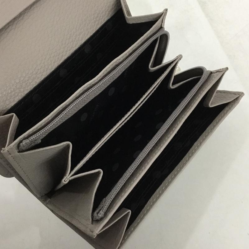 ジルスチュアート JILLSTUART 財布 二つ折り ルナティ 無地 灰 / グレー /  レディース USED 古着 中古 10149444