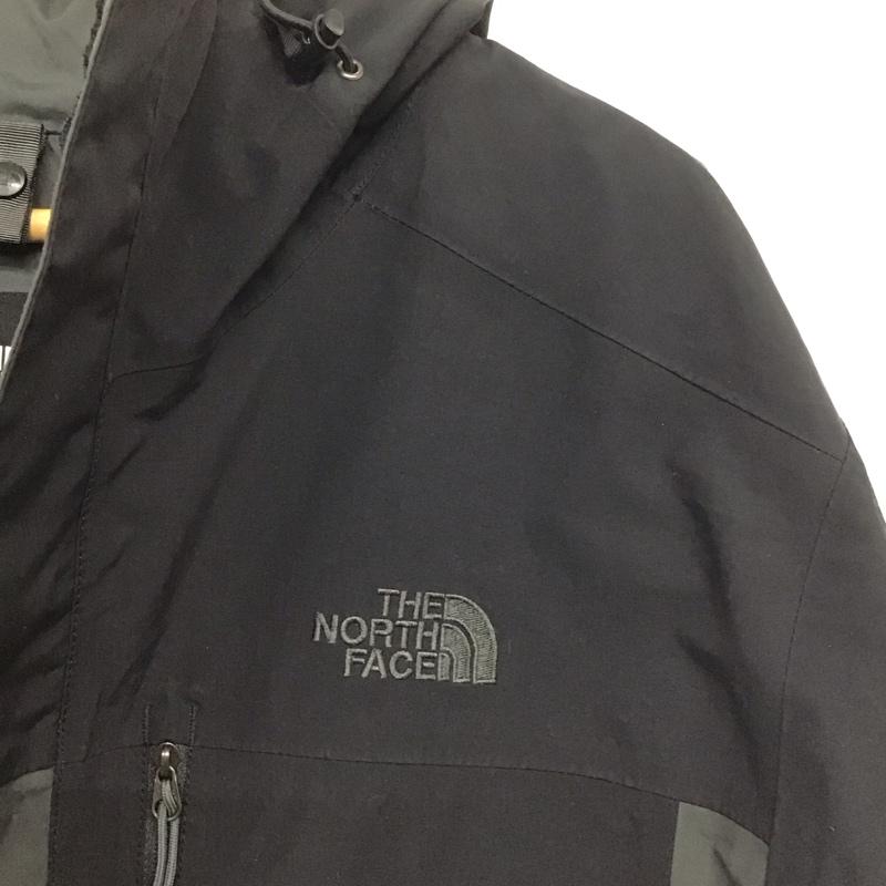 ザノースフェイス THE NORTH FACE ジャケット、上着 ジャケット、ブレザー nf00cuq3 マウンテンパーカー ジップアップパーカー XL ロゴ、文字 黒 / ブラック / X 灰 / グレー /  メンズ USED 古着 中古 10145950